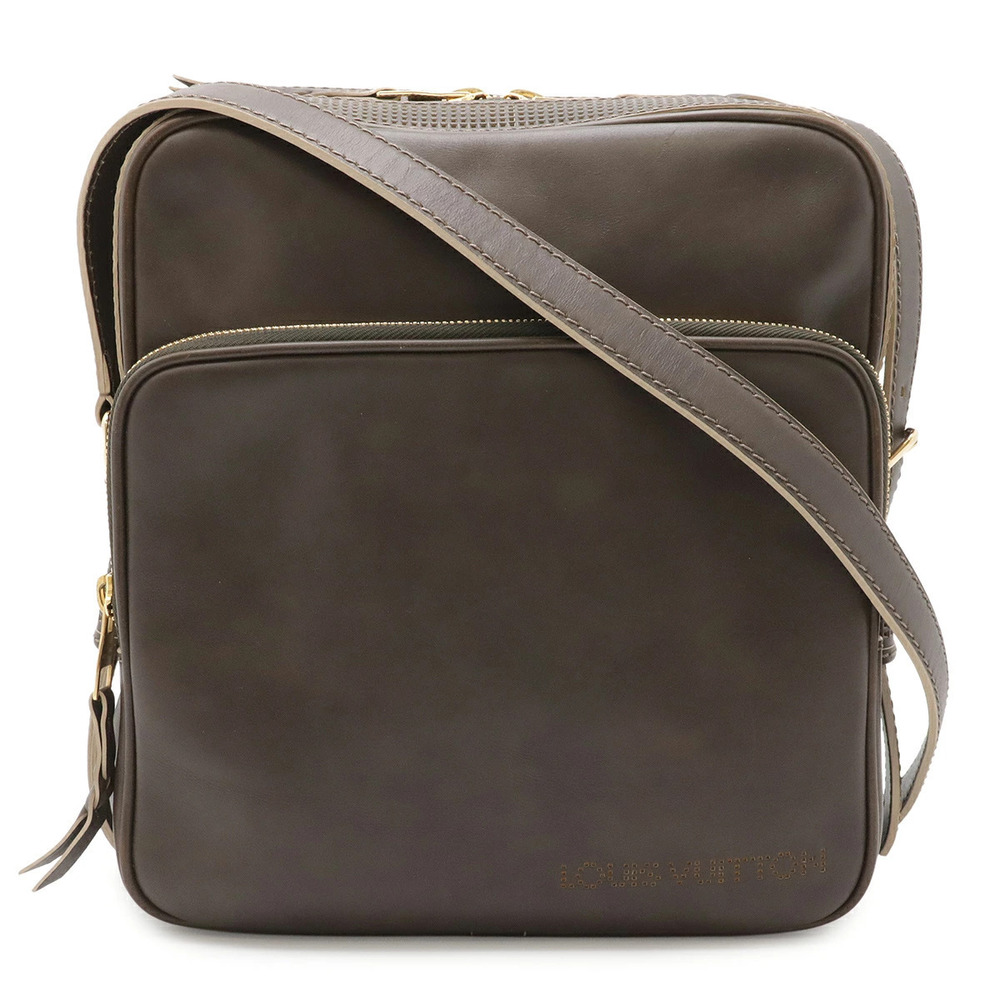 LOUIS VUITTON Cuir Vecchia Trotteur Crossbody Bag Leather Brown